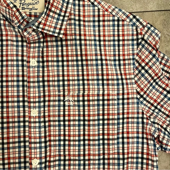 Original Penguin Checkered Button Down Shirt - Picture 3 of 4